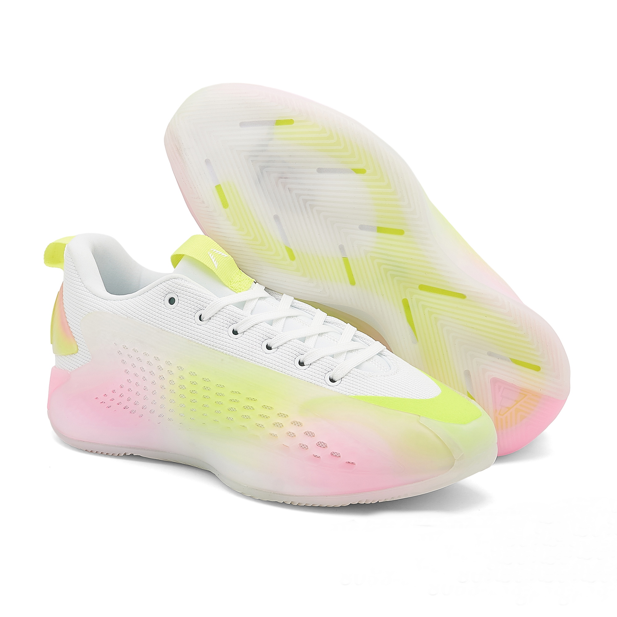 Adidas Anthony Edwards 1 Low White fluorescent yellow Adidas Anthony Edwards 1 Low White fluorescent yellow